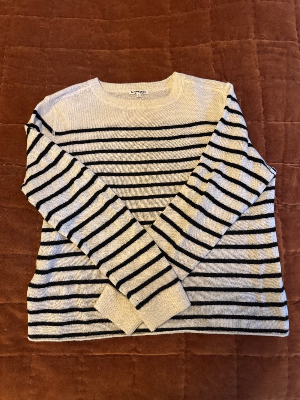 Reformation cashmere boyfriend sweater